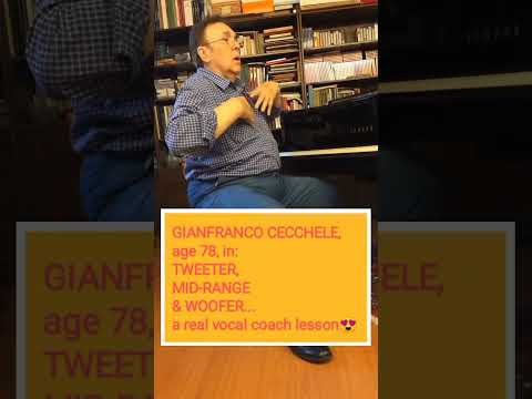 Gianfranco Cecchele, a 78 anni, lezione su Si bem "appoggiato".