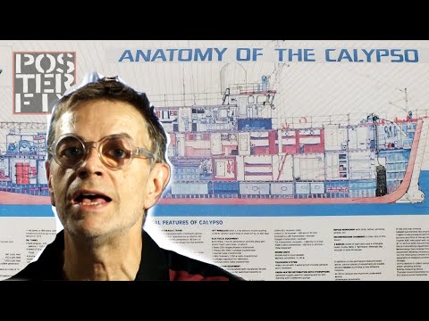 Calypso - Jacques Cousteau 1970 Cut Away Poster Fix