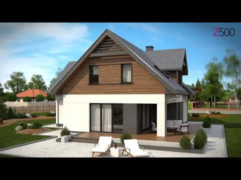 Z365 - Gotowy projekt domu z poddaszem użytkowym we współczesnym stylu do 170 m2
