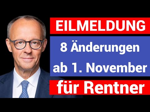 🚨 TODAY at 9:00 AM! Pension BREAKING NEWS: 8 changes for pensioners from November 1, 2025 – find ...
