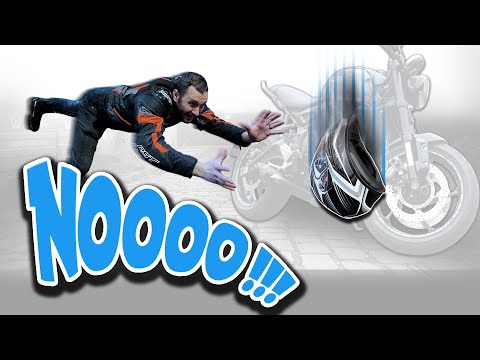 I dropped my helmet!!