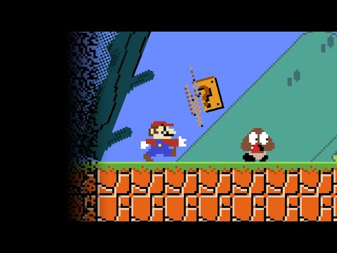 Everywhere Mario goes, the world gets DELETED!