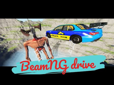 Fall Into the Abyss With Siren Head - Beamng Drive | TrainWorld