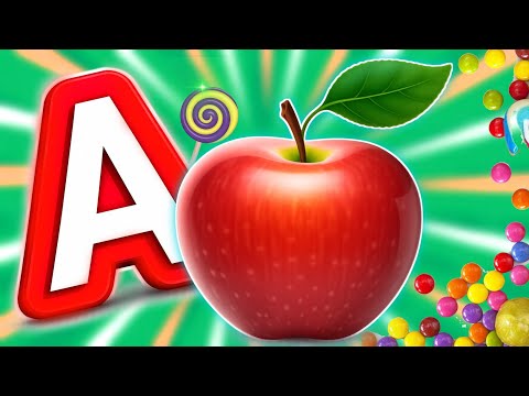 LEARN ABC FAST! 🍎 A is For Apple Song | ABC Alphabet Song & Nursery Rhymes for Kids