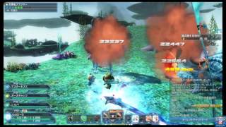 【PSO2】サクリ零式＋ドラゴンスレイヤー（封龍の咆哮Lv３）の通常とサクリだけでSH浮遊大陸AD+10