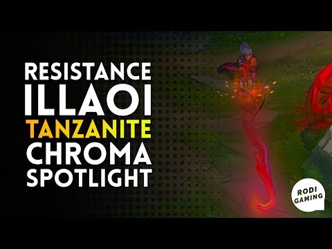 RESISTANCE ILLAOI TANZANITE CHROMA SPOTLIGHT - LEAGUE OF LEGENDS