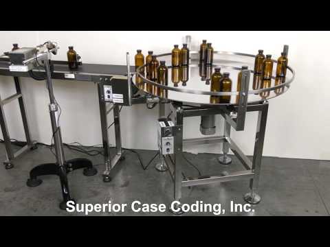 Inkjet Coding Conveyor   Preza Inkjet Coder   TT36 Accumulation Turntable