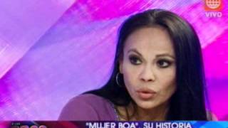 Entrevista: "Mujer Boa", su historia y la denuncia a empresario