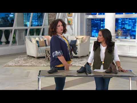 Earth Origins Leather Slip-on Shoes w/ Side Zip - Nila on QVC