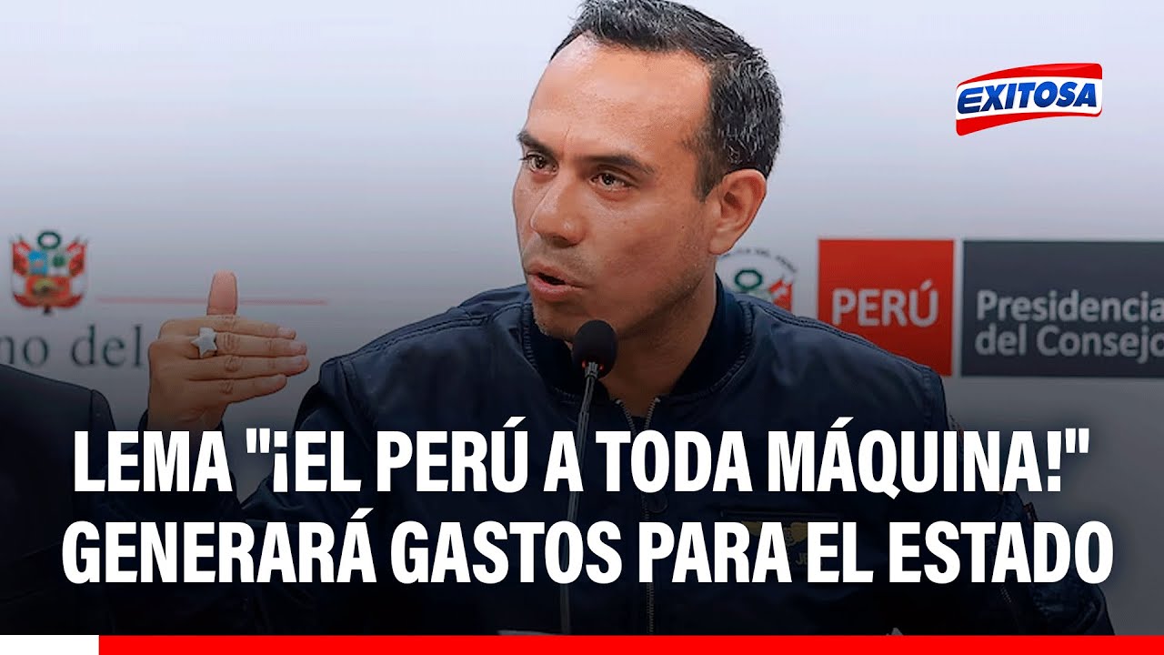 🔴🔵 Lema "¡El Perú a toda máquina!", generará gastos para el Estado, asegura experto