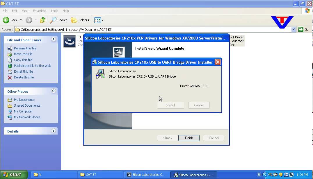 CAT ET Adapter III Install - CP210X USB to UART Driver Setup | VtoolShop