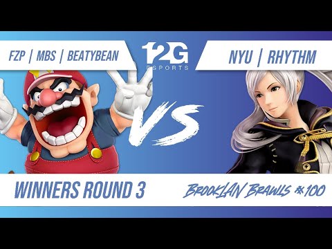 BrookLAN Brawls 100 - FzP | MBS | BeatyBean (Wario) v. NYU | Rhythm (Robin) - Winners Round 3