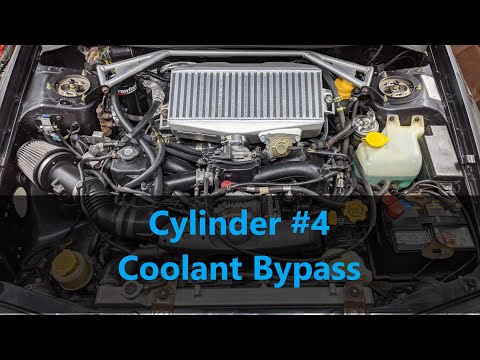 Subaru Impreza Turbo GC EJ Engine Cylinder #4 Cooling System mod, Bypass Install WRX & STI 257 205