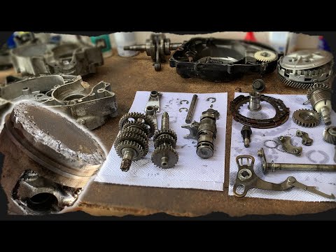 Disassembling the engine after engine damage - Yamaha DT 50 R restoration #02