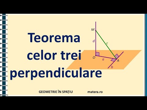 Teorema celor trei perpendiculare | Matera.ro
