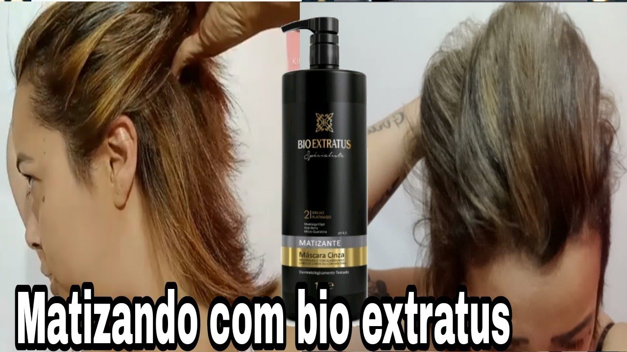 Matizando as Luzes Como Bio Extratus Máscara Matizante Cinza Especialista