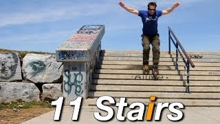 preview picture of video 'Inline Skating Down Stairs Tutorial - By Bill Stoppard'