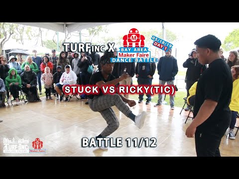 Stuck vs Tic | Day 1 Battle 11/12 TURFinc x @makerfaire Bay Area 2019 Dance Battle #MFBA19