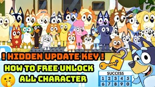 Bluey The Videogame Hidden Update Key How To Free Unlock All Character Bluey Lets Play