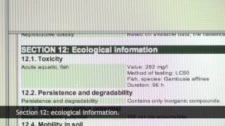 ECOonline part 2 review of safety data sheet