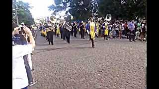 preview picture of video 'Banda Marcial Dos dragões festival de bandas de rio pardo 2014'