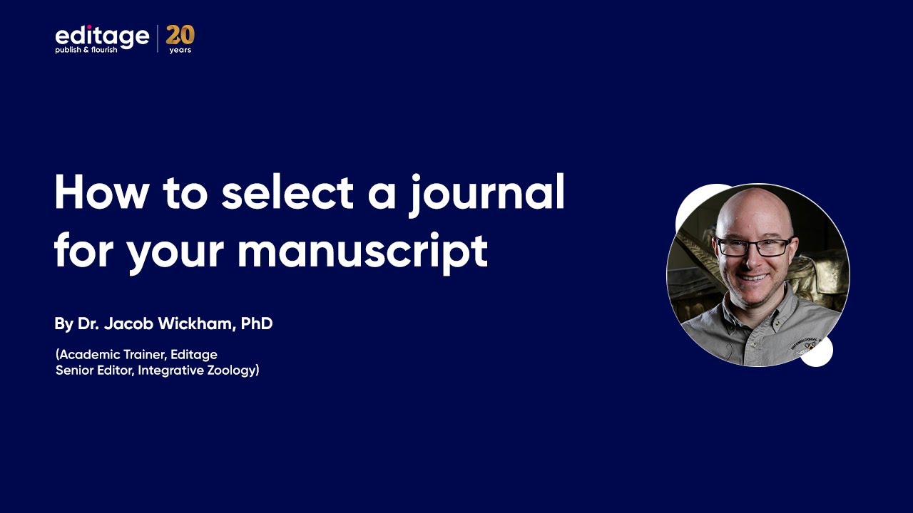 Selecting a journal: How to choose the right journal for your research paper