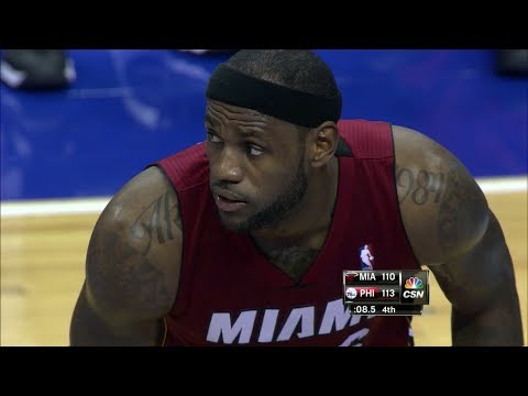 LeBron James Full Highlights at 76ers - 25 Points 13 Assists (2013.10.30)