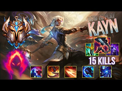 TOP 1 CHALLENGER GUIDES HOW TO PLAY KAYN JUNGLE & CARRY SEASON 12 FOR BEGINNERS