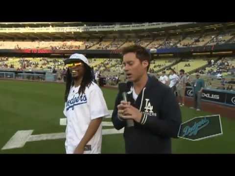 Dave Styles with Lil Jon at the Dodger Game