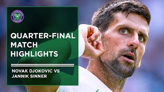 Novak Djokovic vs Jannik Sinner | Match Highlights | Wimbledon 2022