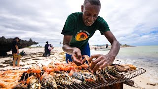 LOBSTER BEACH BBQ! And Unique Kenyan Street Food in Malindi, Kenya!