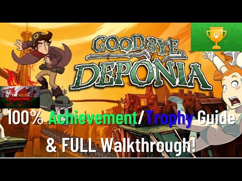 Goodbye Deponia - 100% Achievement/Trophy Guide & FULL Walkthrough!