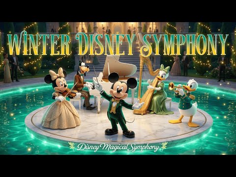 🌊 Disney Winter Poolside Gala 2026 🎻 Magical Disney OST Symphony Music for Focus & Reading