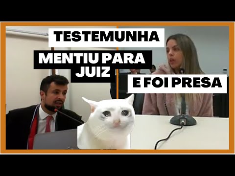 🔴A TESTEMUNHA MENTIU PARA O JUIZ E FOI PRESA EM FLAGRANTE BARBIE DO TR4FIC0
