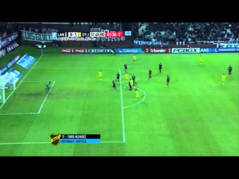 Gol de Rodríguez. Lanús 0 - Defensa 1. Fecha 18. Primera División 2015. FPT.