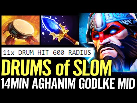 🔥 14min AGHANIM Beastmaster GODLIKE MID — 600 Radius Drum of Slom 11x Strike IMBA SKILL Dota 2 Pro