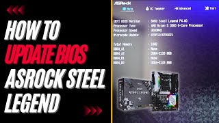 How to Update Motherboard BIOS  ASRock Steel Legend !!