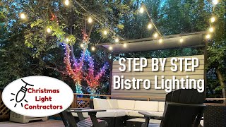 How to Hang Bistro string Lights on your patio: The Ultimate Guide