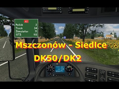 GTS Mapa Polski: Mszczonów-Mińsk Mazowiecki-Siedlce DK50/DK2
