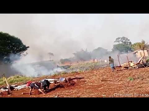 Polícia Militar ataca retomada Guyraroká em Caarapó/MS e incendeia barracos dos Guarani-caiouá