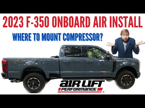 2023-2025  Ford Superduty Air lift air bag Onboard Air compressor install #airliftperformance