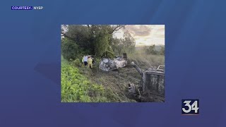 One person injured after I-81 water truck rollover