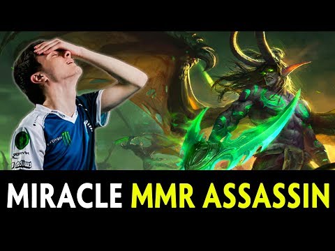 Miracle vs personal MMR ASSASSIN — Anti-Mage vs Illidan CK