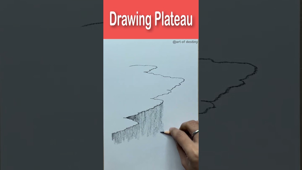 Drawing plateau | drawing tutorial