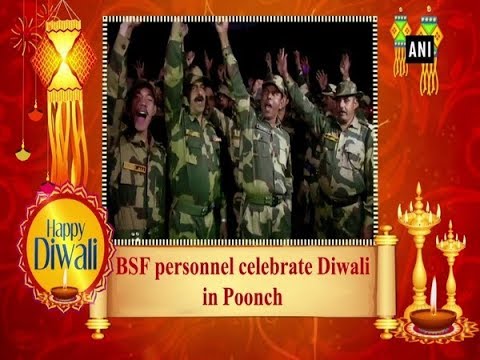 BSF personnel celebrate Diwali in Poonch