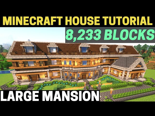 Huge Wooden Plains Mansion With Interior Design Minecraft Map