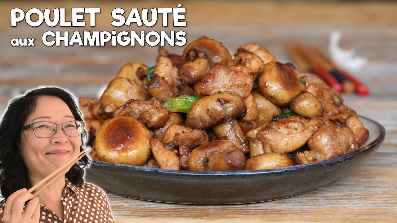 Poulet sauté aux champignons