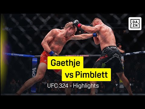 Justin Gaethje vs Paddy Pimblett | UFC 324 | DAZN Highlights