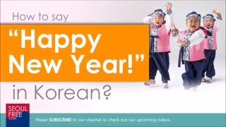 How to say "Happy New Year" in Korean - Learn Language