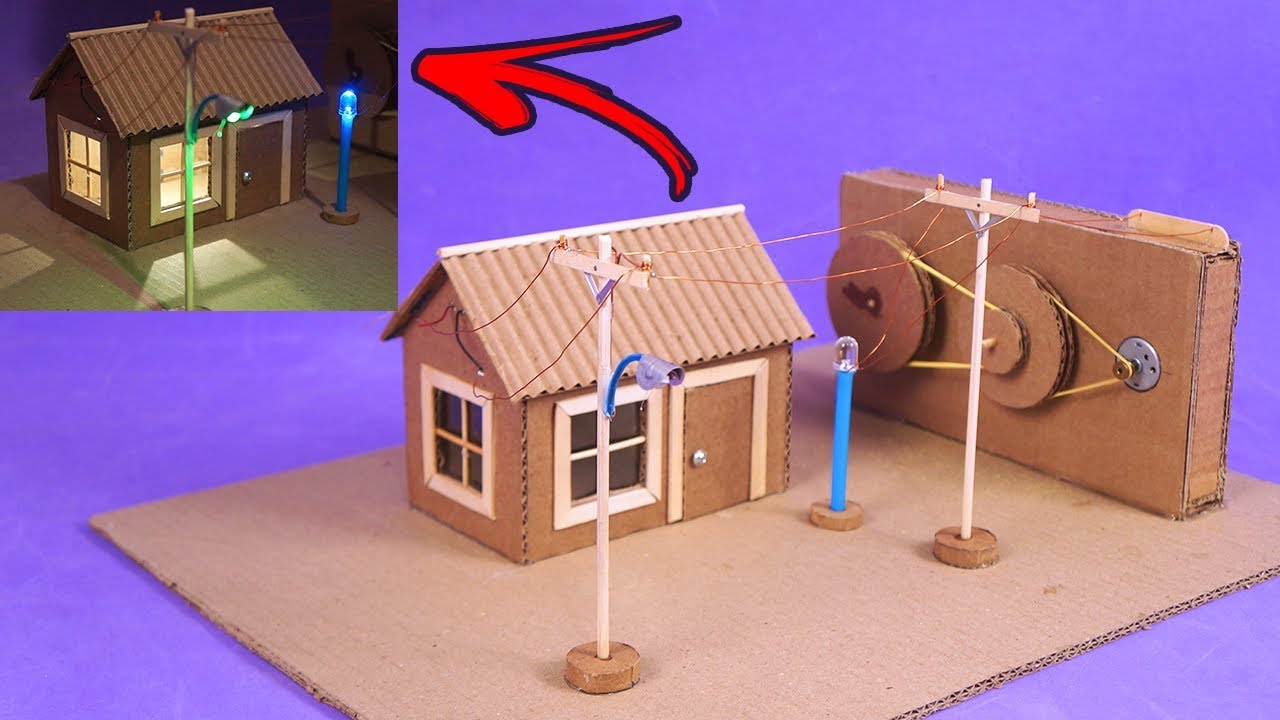 Amazing Model of Hand Operated Electric Generator for school